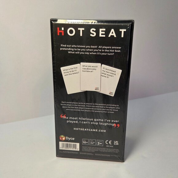 NWT Gift Idea for Game Night! -- Hot Seat The Game That’s All About You (Dyce) - Picture 2 of 5